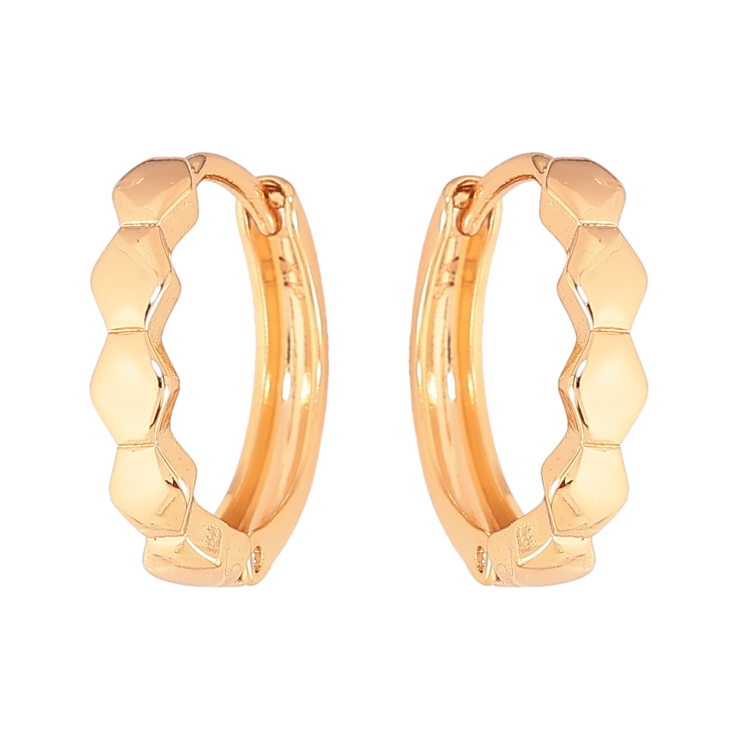 Сережки Xuping колір Позолота 18К колечка "Декоративний візерунок" фото №15 Сережки Xuping колір Позолота 18К колечка "Декоративний візерунок" фото №15