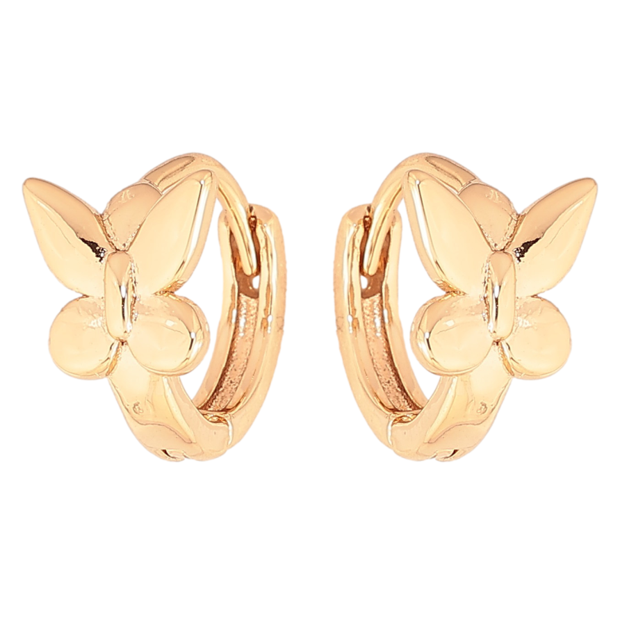 Сережки Xuping колір Позолота 18К колечка "Метелики" фото №1