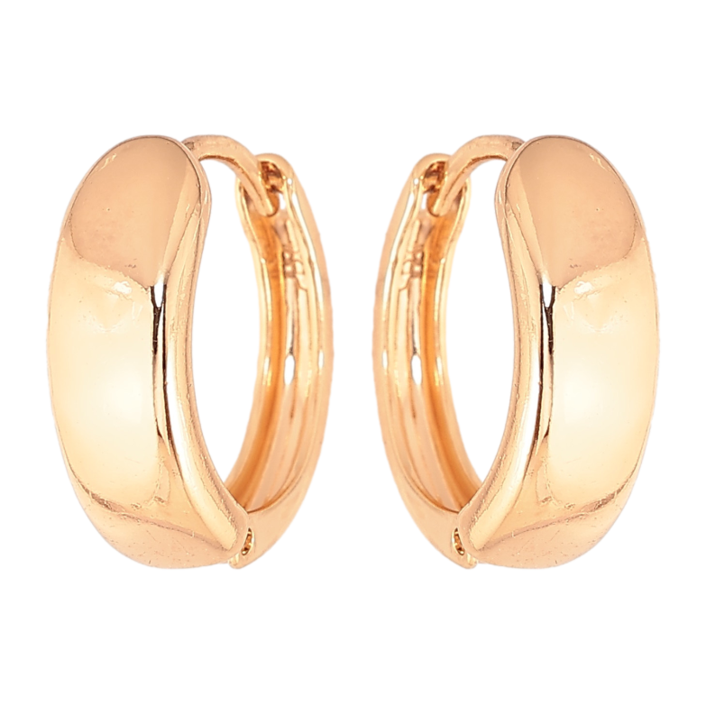 Сережки Xuping колір Позолота 18К колечка "Класичні" фото №1