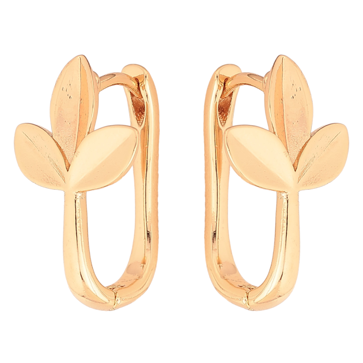 Серьги Xuping цвет Позолота 18K колечки "Веточки"  фото №25