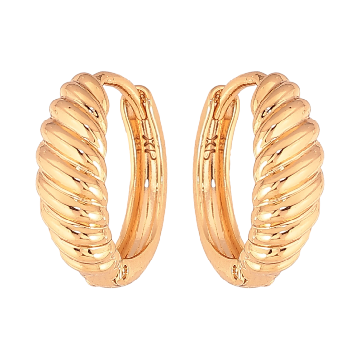 Сережки Xuping колір Позолота 18К колечка "Декоративний візерунок" фото №24