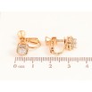 Серьги Xuping цвет Позолота 18K клипсы на закрутках "Узор с кристаллами" фото №2 Серьги Xuping цвет Позолота 18K клипсы на закрутках "Узор с кристаллами" фото №2