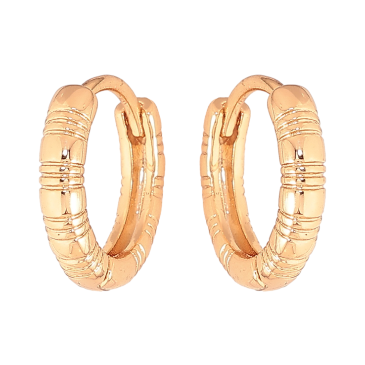 Сережки Xuping колір Позолота 18К колечка "Декоративний візерунок" фото №13 Сережки Xuping колір Позолота 18К колечка "Декоративний візерунок" фото №13