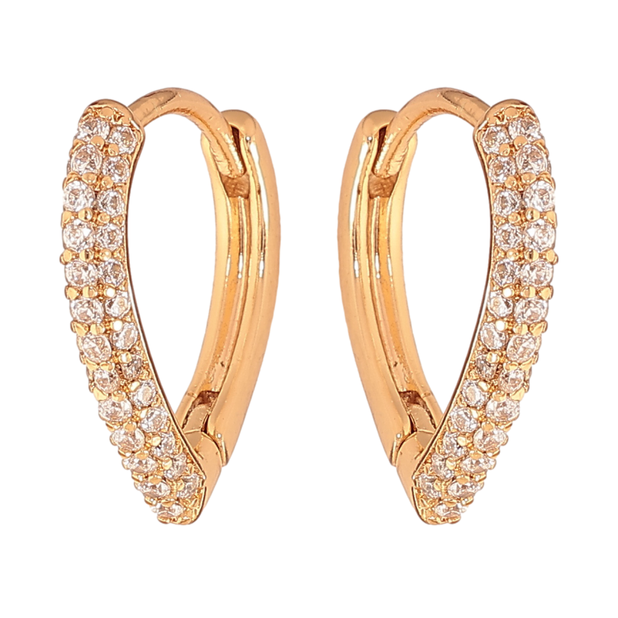 Серьги Xuping цвет Позолота 18К колечки "Инкрустация кристаллами" фото №1 Серьги Xuping цвет Позолота 18К колечки "Инкрустация кристаллами" фото №1