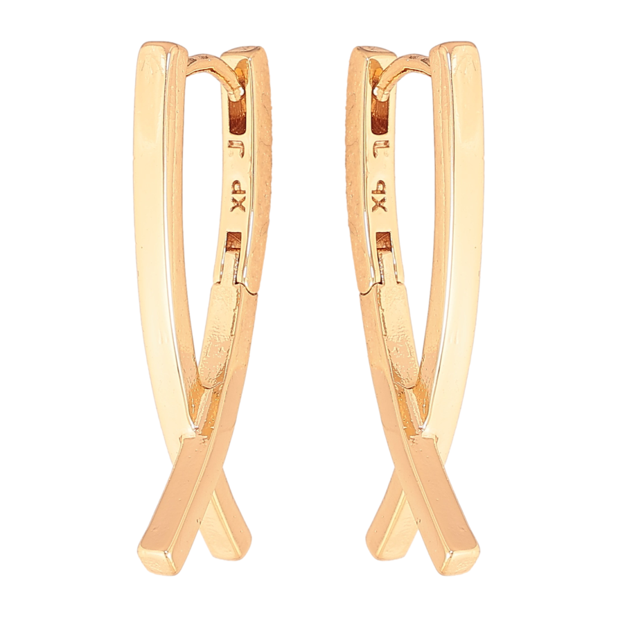 Сережки Xuping колір Позолота 18К колечка "Декоративні" фото №1