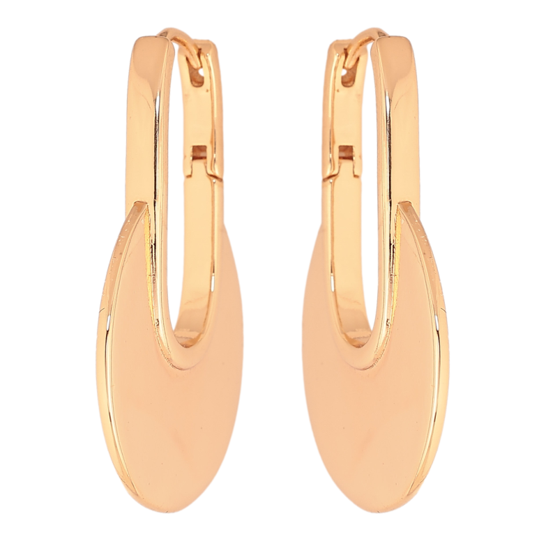 Серьги Xuping цвет Позолота 18К колечки "Декоративные" фото №1