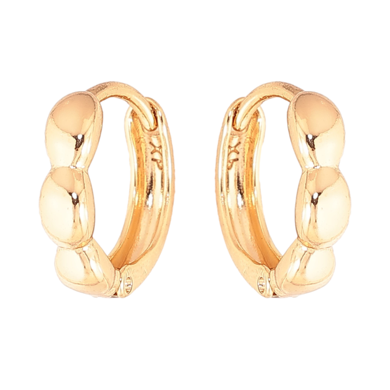 Серьги Xuping цвет Позолота 18K колечки "Декоративный узор" фото №1