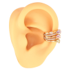 Сережки Xuping колір Позолота 18K моно-кафа "Візерунок з різнокольоровими кристалами" (1 шт) фото №3 Сережки Xuping колір Позолота 18K моно-кафа "Візерунок з різнокольоровими кристалами" (1 шт) фото №3