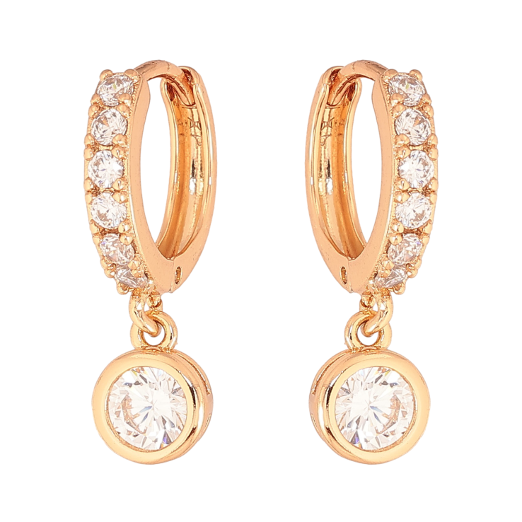 Сережки Xuping колір Позолота 18K підвіски на колечках "Кристали" ø 6мм фото №15 Сережки Xuping колір Позолота 18K підвіски на колечках "Кристали" ø 6мм фото №15