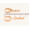 Серьги Xuping цвет Позолота 18K подвески на колечках "Кристальные подвески" 2 в 1 фото №2 Серьги Xuping цвет Позолота 18K подвески на колечках "Кристальные подвески" 2 в 1 фото №2