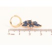 Серьги Xuping цвет Позолота 18K подвески на колечках "Россыпь синих кристаллов" фото №2 Серьги Xuping цвет Позолота 18K подвески на колечках "Россыпь синих кристаллов" фото №2