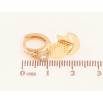 Серьги Xuping цвет Позолота 18K подвески на колечках "Декоративный узор с кристаллами" фото №2 Серьги Xuping цвет Позолота 18K подвески на колечках "Декоративный узор с кристаллами" фото №2