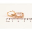 Сережки Xuping колір Позолота 18K підвіски на колечках "Кристальний блиск" фото №2 Сережки Xuping колір Позолота 18K підвіски на колечках "Кристальний блиск" фото №2