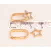 Сережки Xuping колір Позолота 18K підвіски на колечках "Зірки з кристалами" 2 в 1 фото №2 Сережки Xuping колір Позолота 18K підвіски на колечках "Зірки з кристалами" 2 в 1 фото №2