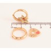 Сережки Xuping колір Позолота 18K підвіски на колечках "Серце з зірочкою" 2 в 1 фото №3 Сережки Xuping колір Позолота 18K підвіски на колечках "Серце з зірочкою" 2 в 1 фото №3