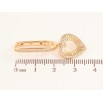 Сережки Xuping колір Позолота 18K підвіски на колечках "Сердечки" фото №2 Сережки Xuping колір Позолота 18K підвіски на колечках "Сердечки" фото №2