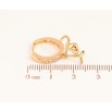 Сережки Xuping колір Позолота 18K підвіски на колечках "Я тебе кохаю" фото №2