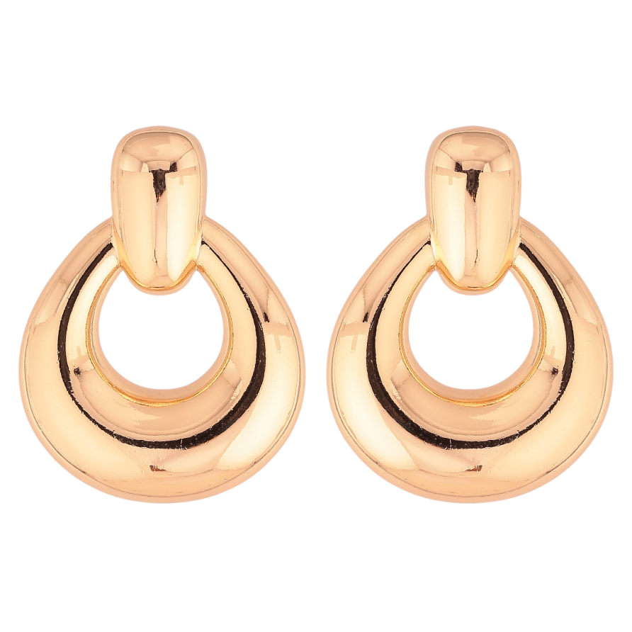 Серьги Xuping цвет Позолота 18К пусеты "Объемные" фото №1