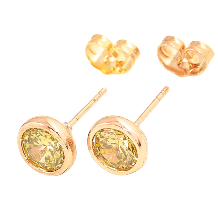 Серьги Xuping цвет Позолота 18К пусеты "Лимонные кристаллы" ø 9мм фото №18 Серьги Xuping цвет Позолота 18К пусеты "Лимонные кристаллы" ø 9мм фото №18