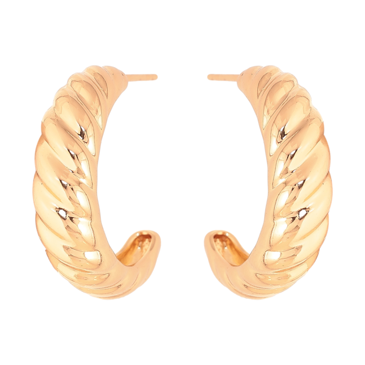 Сережки Xuping колір Позолота 18K пусети "Декоративні дуги" фото №12