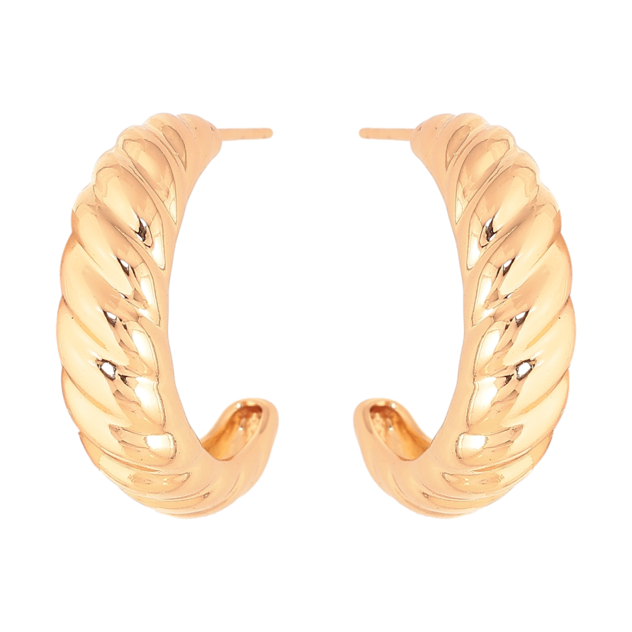 Сережки Xuping колір Позолота 18K пусети "Декоративні дуги" фото №1