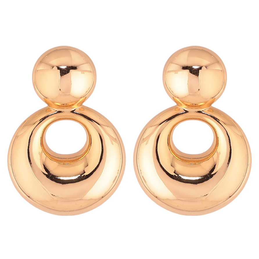 Серьги Xuping цвет Позолота 18К пусеты "Объемные" фото №1 Серьги Xuping цвет Позолота 18К пусеты "Объемные" фото №1