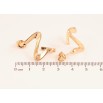 Сережки Xuping колір Позолота 18K пусети "Декоративні дуги" фото №2