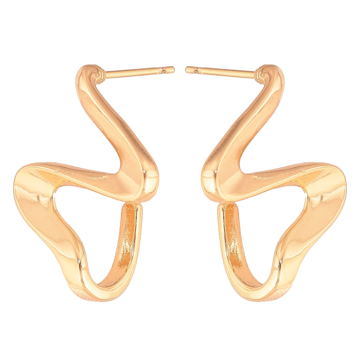 Сережки Xuping колір Позолота 18K пусети "Декоративні дуги" фото №22