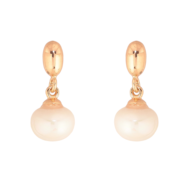 Сережки Xuping колір Позолота 18К пусети "Перлинні підвіски" фото №15