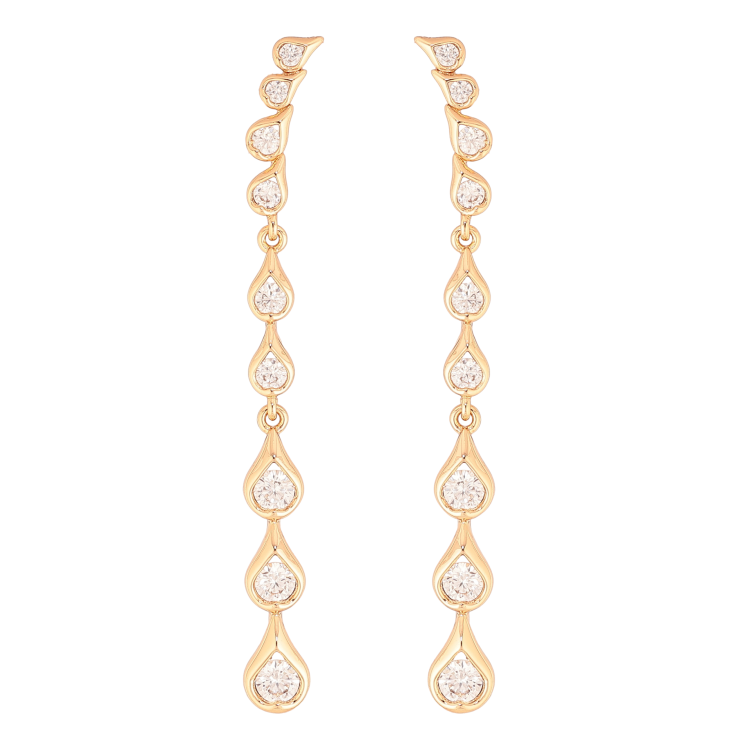 Сережки Xuping колір Позолота 18K пусети "Підвіски з кристалами" фото №8