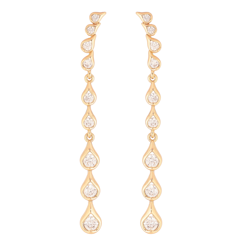 Сережки Xuping колір Позолота 18K пусети "Підвіски з кристалами" фото №1