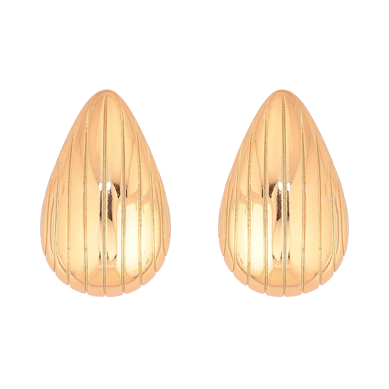 Сережки Xuping колір Позолота 18К пусети "Об'ємні крапельки" фото №1 Сережки Xuping колір Позолота 18К пусети "Об'ємні крапельки" фото №1