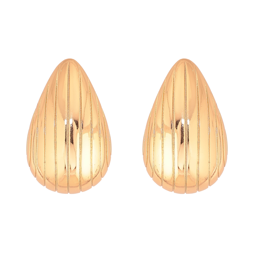 Сережки Xuping колір Позолота 18К пусети "Об'ємні крапельки" фото №1 Сережки Xuping колір Позолота 18К пусети "Об'ємні крапельки" фото №1