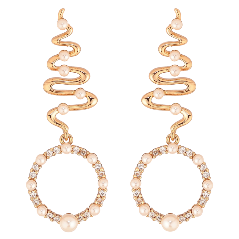 Сережки Xuping колір Позолота 18К пусети "Декоративні підвіски" фото №1