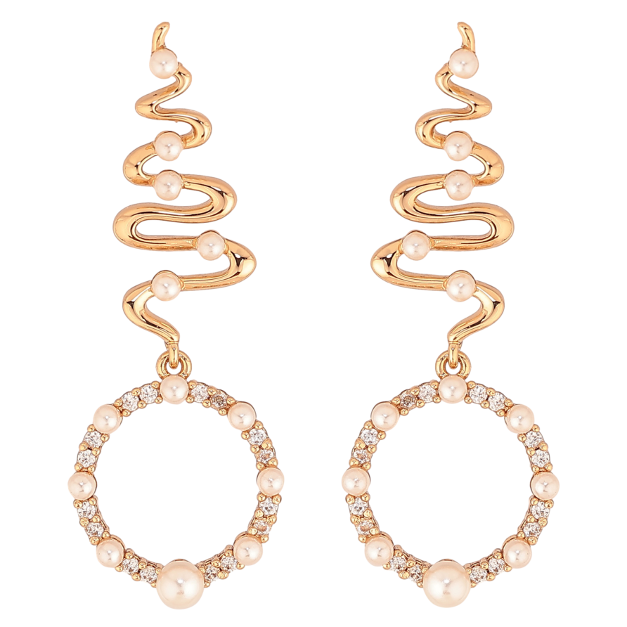 Сережки Xuping колір Позолота 18К пусети "Декоративні підвіски" фото №1