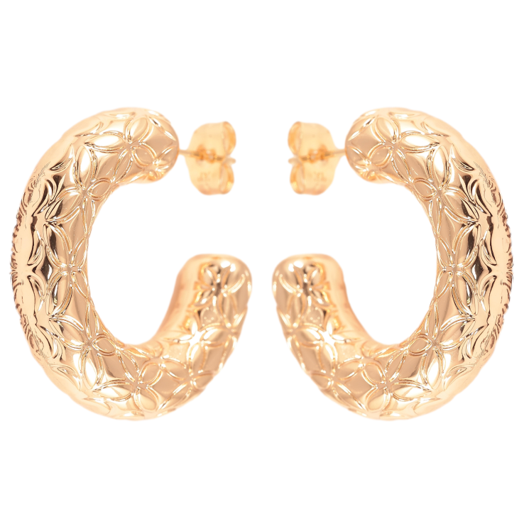 Сережки Xuping колір Позолота 18К пусети "Об'ємні дуги" фото №22