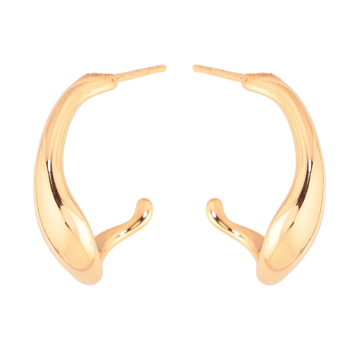 Сережки Xuping колір Позолота 18К пусети "Декоративні дуги" фото №18