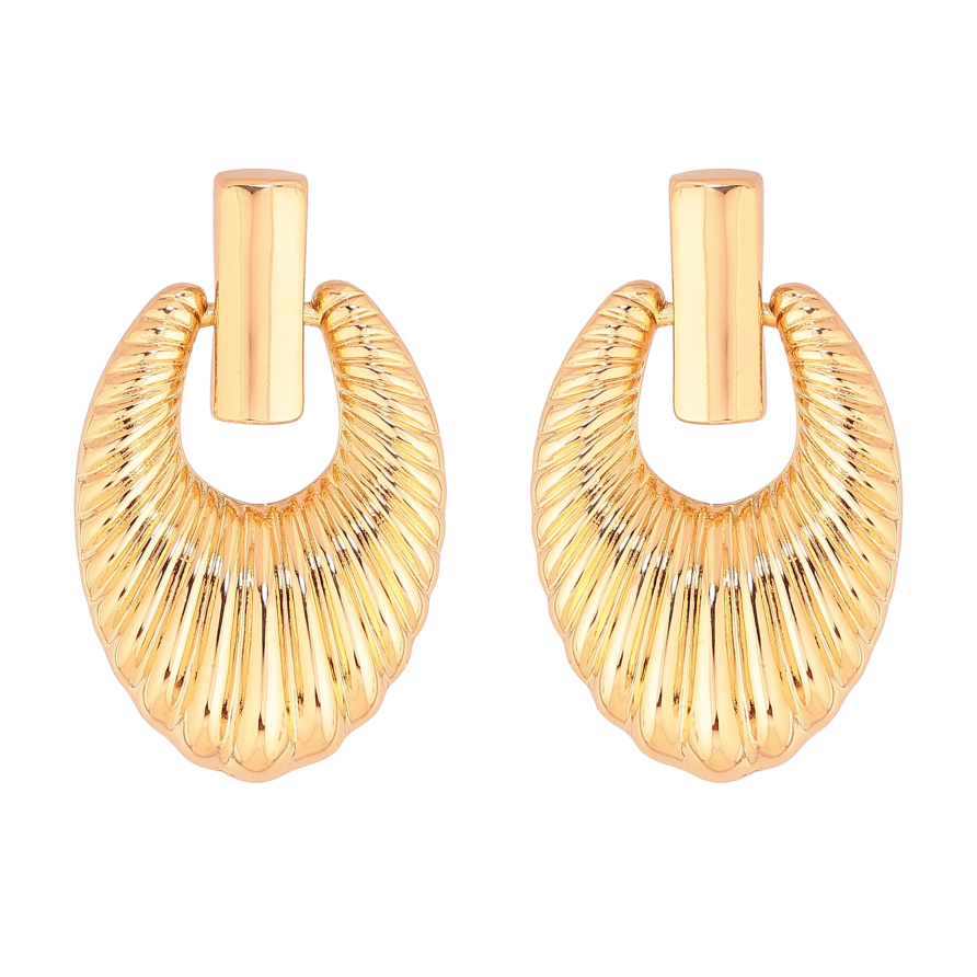 Сережки Xuping колір Позолота 18К пусети "Декоративний візерунок" фото №1