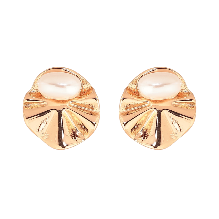 Серьги Xuping цвет Позолота 18К пусеты "Узор с жемчужинами" фото №8 Серьги Xuping цвет Позолота 18К пусеты "Узор с жемчужинами" фото №8