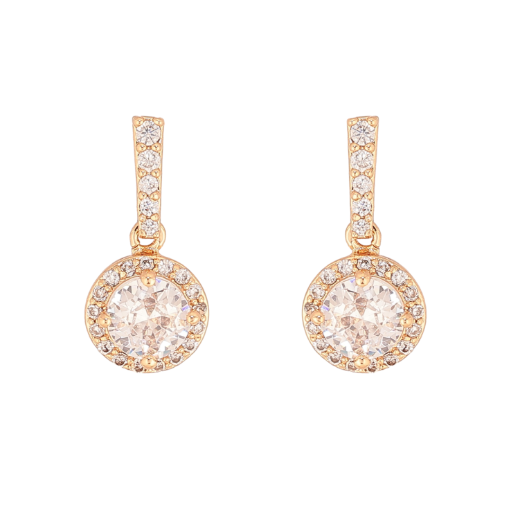 Сережки Xuping колір Позолота 18К пусети "Кристальні підвіски" фото №25 Сережки Xuping колір Позолота 18К пусети "Кристальні підвіски" фото №25