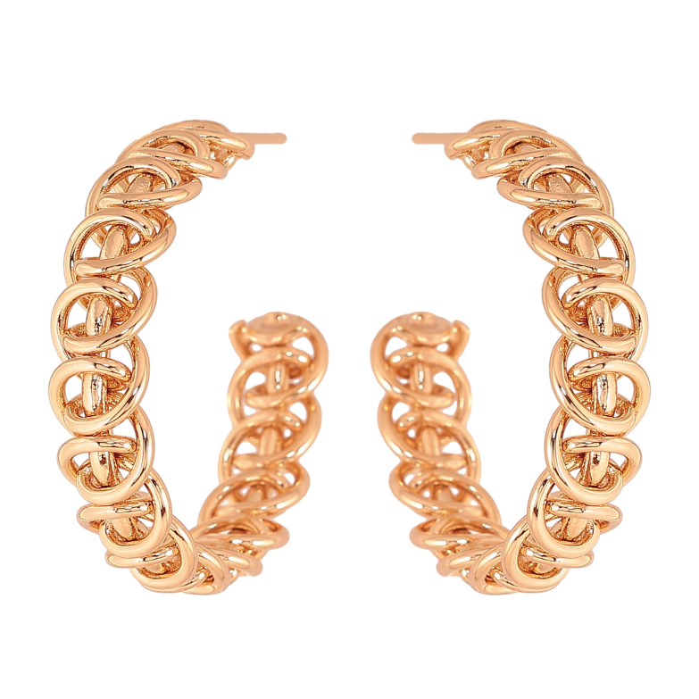 Серьги Xuping цвет Позолота 18К пусеты "Декоративный узор" фото №1 Серьги Xuping цвет Позолота 18К пусеты "Декоративный узор" фото №1