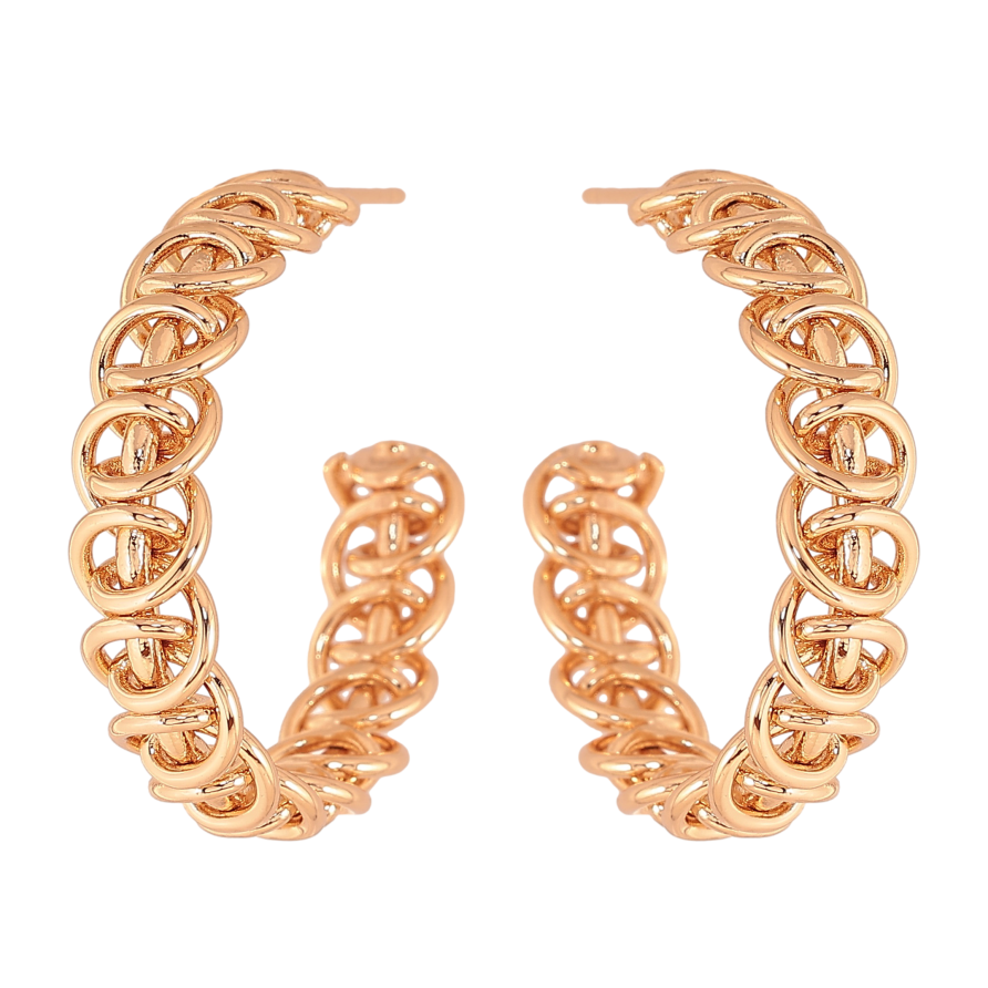 Сережки Xuping колір Позолота 18К пусети "Декоративний візерунок" фото №1 Сережки Xuping колір Позолота 18К пусети "Декоративний візерунок" фото №1