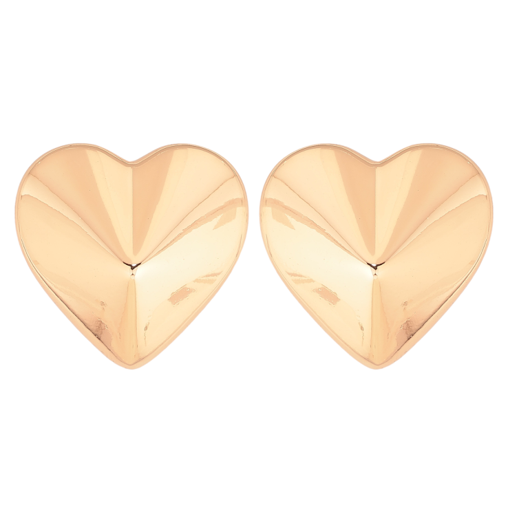 Сережки Xuping колір Позолота 18К пусети "Сердечка" фото №20