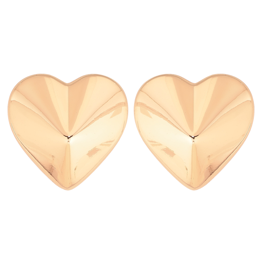 Сережки Xuping колір Позолота 18К пусети "Сердечка" фото №1