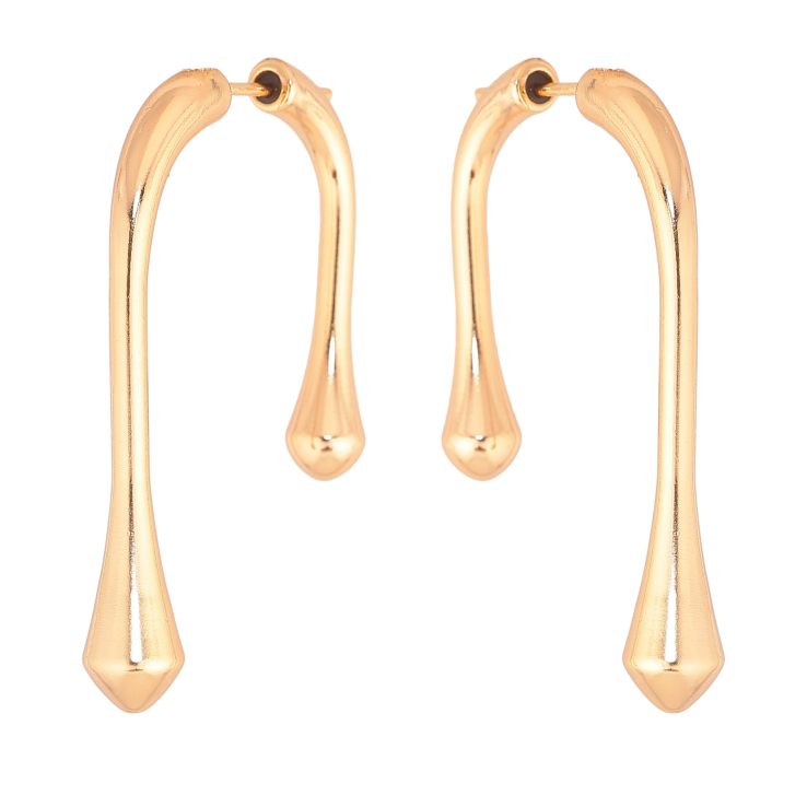 Сережки Xuping колір Позолота 18К джекети "Декоративні" фото №3