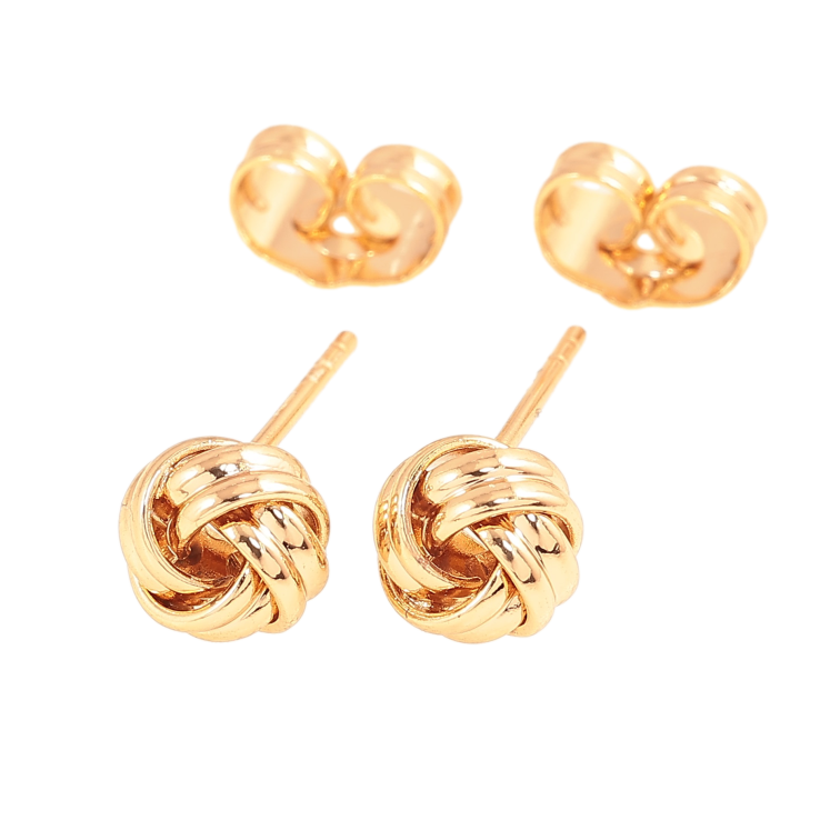 Серьги Xuping цвет Позолота 18К пусеты "Декоративные клубочки" фото №22