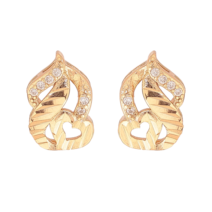 Серьги Xuping цвет Позолота 18К пусеты "Узор с кристаллами" фото №11 Серьги Xuping цвет Позолота 18К пусеты "Узор с кристаллами" фото №11