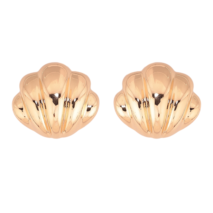 Серьги Xuping цвет Позолота 18К пусеты "Объемные ракушки" фото №11 Серьги Xuping цвет Позолота 18К пусеты "Объемные ракушки" фото №11