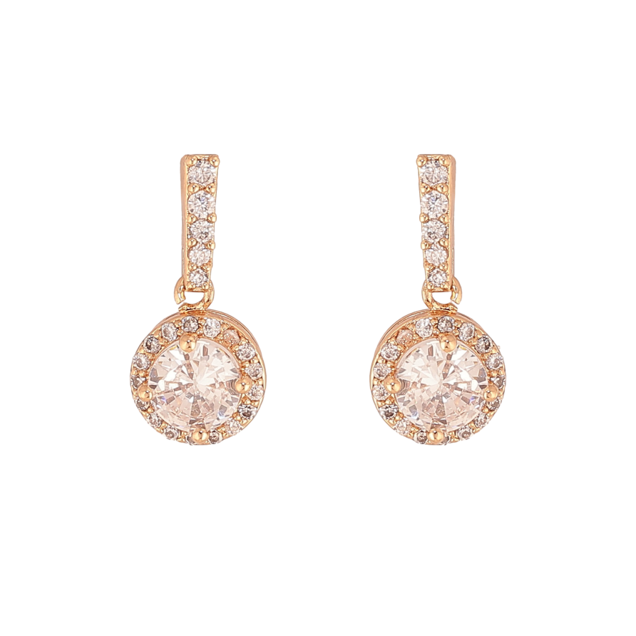 Сережки Xuping колір Позолота 18К пусети "Кристальні підвіски" фото №1 Сережки Xuping колір Позолота 18К пусети "Кристальні підвіски" фото №1