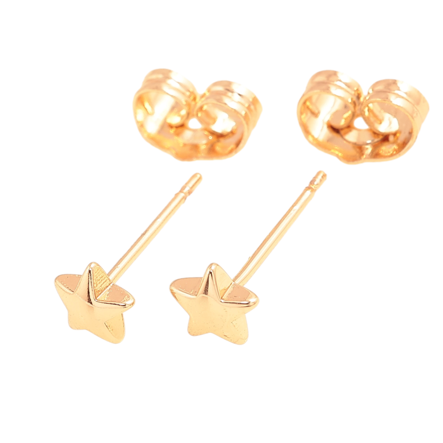 Сережки Xuping колір Позолота 18К пусети "Зірочки" фото №1